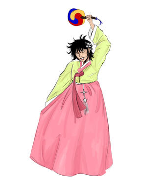 mamaguro in a hanbok!