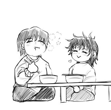 i love you. i want us both to eat well.