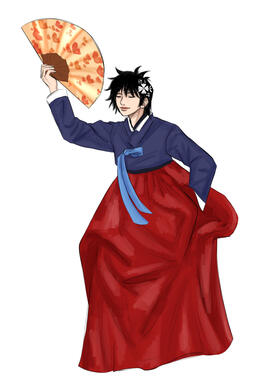 mamaguro in a hanbok!