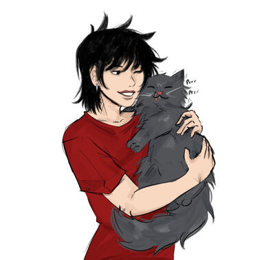 mamaguro with toji cat