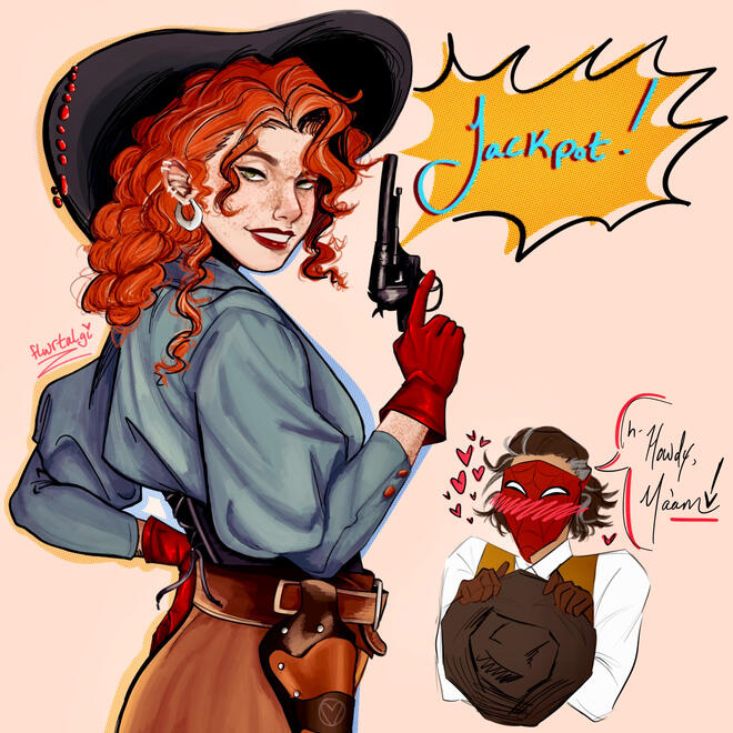 [Spider-Verse] Cowgirl Mary Jane Watson Concept