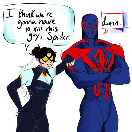 [Black Cat 2099 &amp; Spider-Man 2099] Questionable Methods