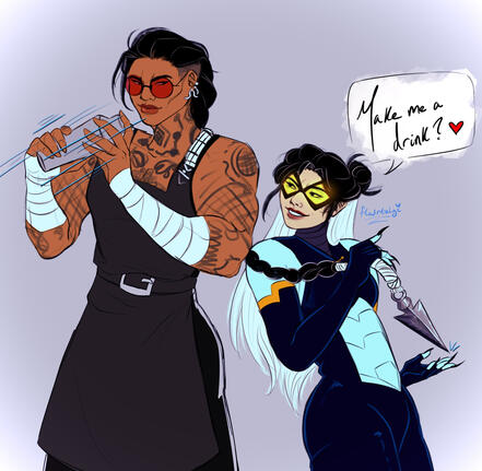 Black Cat 2099 and Delilah