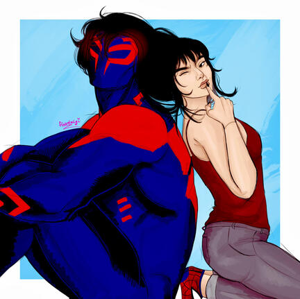 [Eliza &amp; Spider-Man 2099] cat off duty